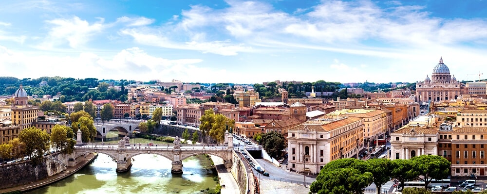 View of Rome and Vatican